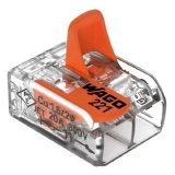 CONECTOR DE EMENDA 2 FIOS ATE 4.0MM 20A 300V - WAGO