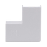 COTOVELO 90 P/ CANALETA 20X10 PRETO - FORCE LINE