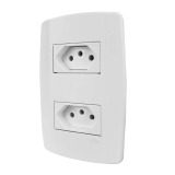 2 TOMADAS 10A 250V SEPARADAS MONOBLOCO - ILUMI