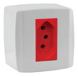 TOMADA 20A VERMELHA SISTEMA X - ILUMI