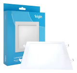 LUMINARIA/PAINEL LED 24W QUADRAO EMBUTIR 6500K - ELGIN