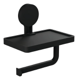 PAPELEIRA PRETO FOSCO C/ ADESIVO - ASTRA