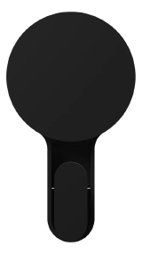 GANCHO PRETO FOSCO C/ ADESIVO - ASTRA