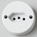 TOMADA SOBREPOR REDONDA 10A 250A - PRISMATEC