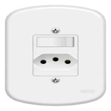 INTERRUPTOR 1 TECLA SIMPLES + TOMADA 20A - FAME