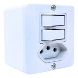 INTERRUPTOR 2 TECLAS PARALELAS + TOMADA 20A - RADIAL