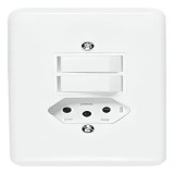 INTERRUPTOR 2 TECLAS SIMPLES +TOMADA 10A - STYLUS