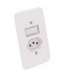 INTERRUPTOR 1 TECLA PARALELA + TOMADA 10A - RADIAL