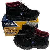 BOTINA DE AMARRAR NOBUCK PRETO S/ BICO - N41 - KALA