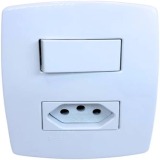 INTERRUPTOR 1 TECLA PARALELA + TOMADA 20A - RADIAL