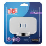 SABONETEIRA TIVOLI BRANCO COM CROMADO - HERC